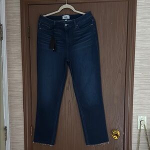 PAIGE Blue Ankle Cropped Jeans “Cindy” Anthropologie Exclusive